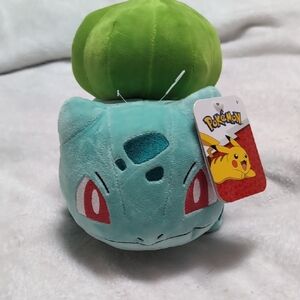 Pokemon Bulbasaur Plush with Green and Blue Hues